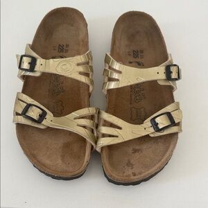 Birkenstock Metallic Gold Sandals